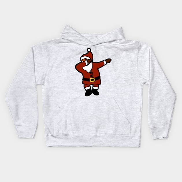 Dab a Clause Dabbing Santa Kids Hoodie by charlescheshire